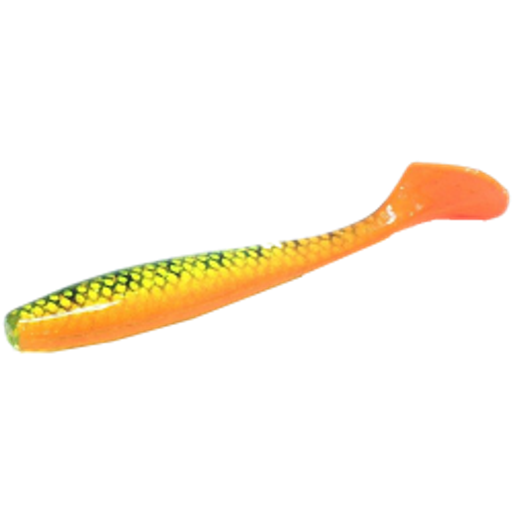 Мягкая приманка Narval Choppy Tail 120мм  #019 4шт Yellow Perch