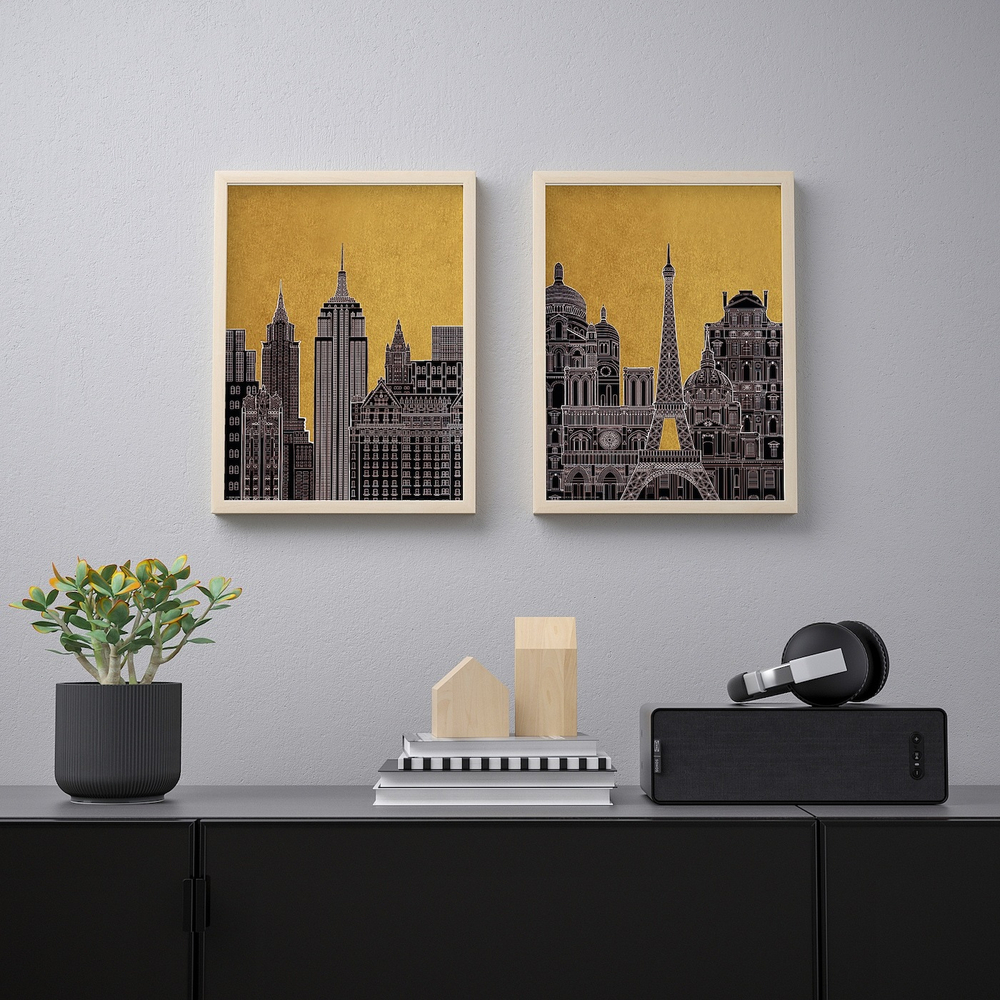 IKEA BILD  (ИКЕА БИЛД)  -  Плакат, Городские виды, 30x40 см