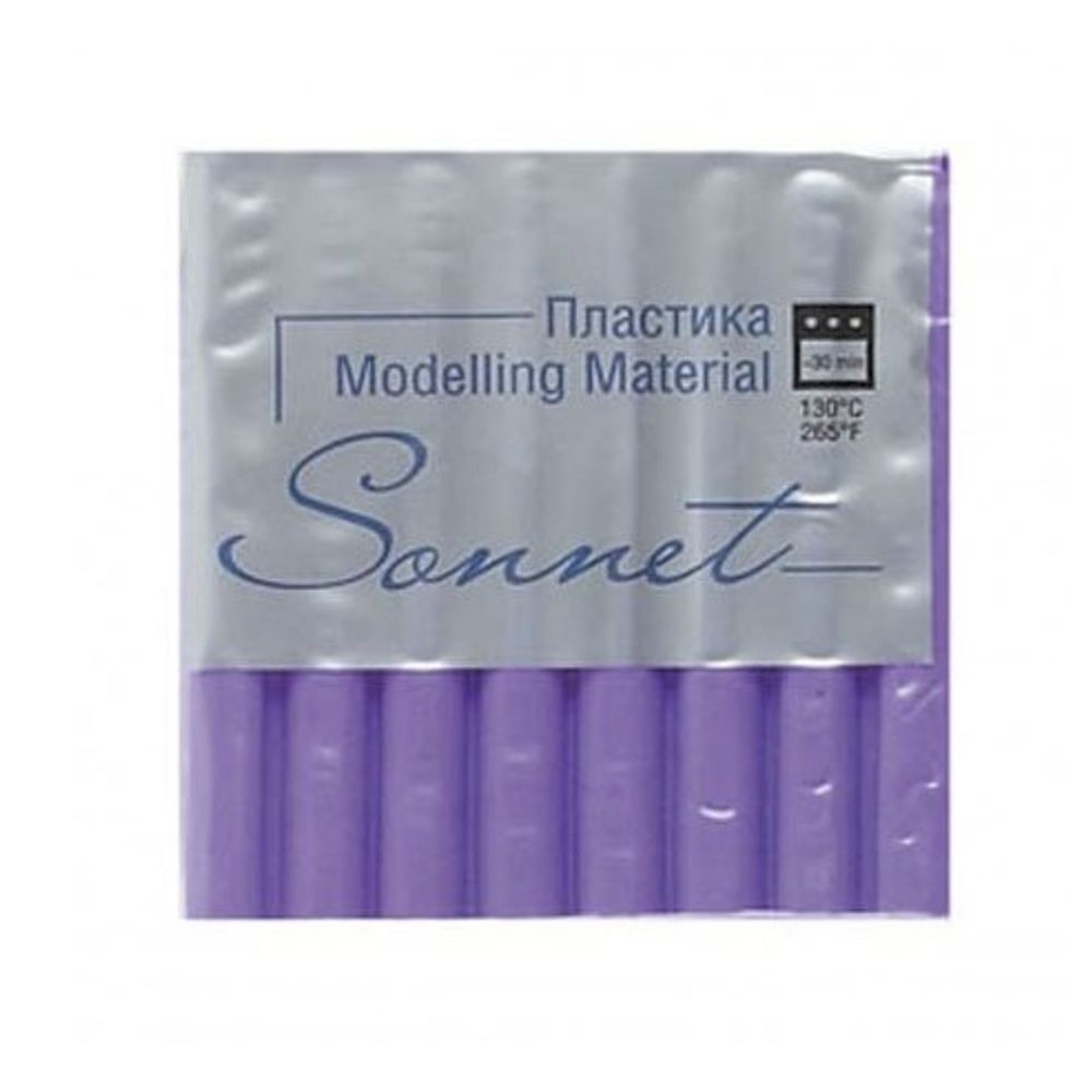 Полимерная глина (пластика) Сонет, 56 гр., брус фиолетовй светлый