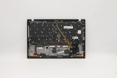 Верхняя панель с клавиатурой (топкейс) для ноутбука Lenovo ThinkPad X1 carbon 7th Gen. раскладка - русская, с подсветкой, черная (5M10W85936), оригинал