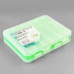 Коробка для воблеров и балансиров двухсторонняя Три Кита ВБ-3, 5+5 отделений (200*160*45мм)