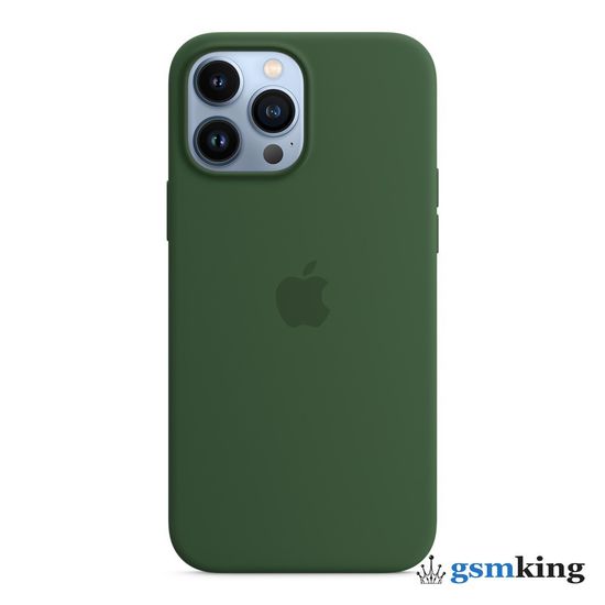 Apple Silicone Case with MagSafe iPhone 13 Pro Max Clover «Зелёный клевер» MM2P3ZE/A