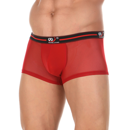 Мужские трусы хипсы красные WANGJIANG WG00104