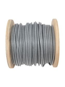 Стальной трос Gigant DIN 3055 5/6мм в ПВХ оплетке цинк 100м GSC-003