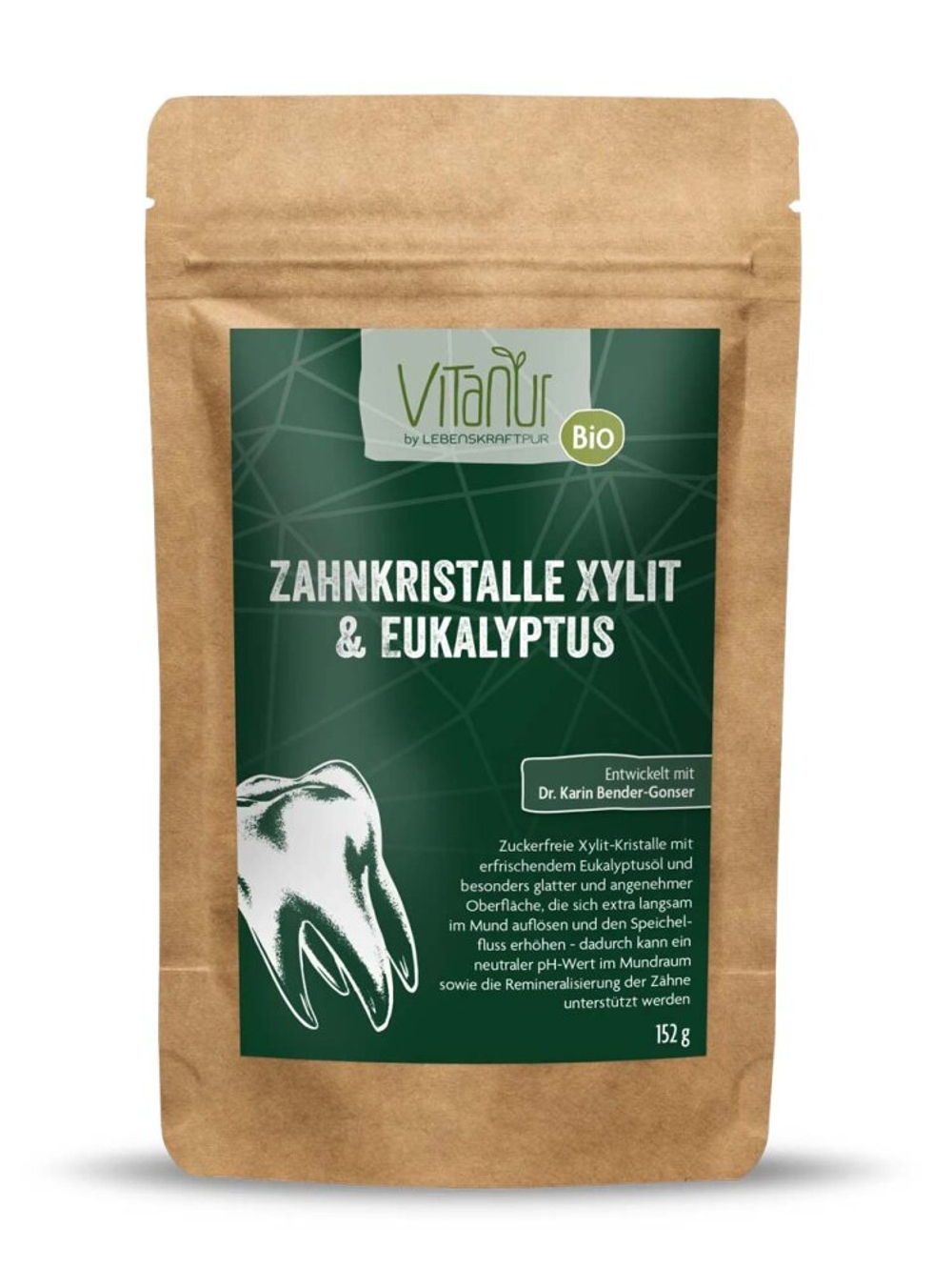 Зубные кристаллы Vitanur с ксилитом и эвкалиптом (40 штук), 152 гр
