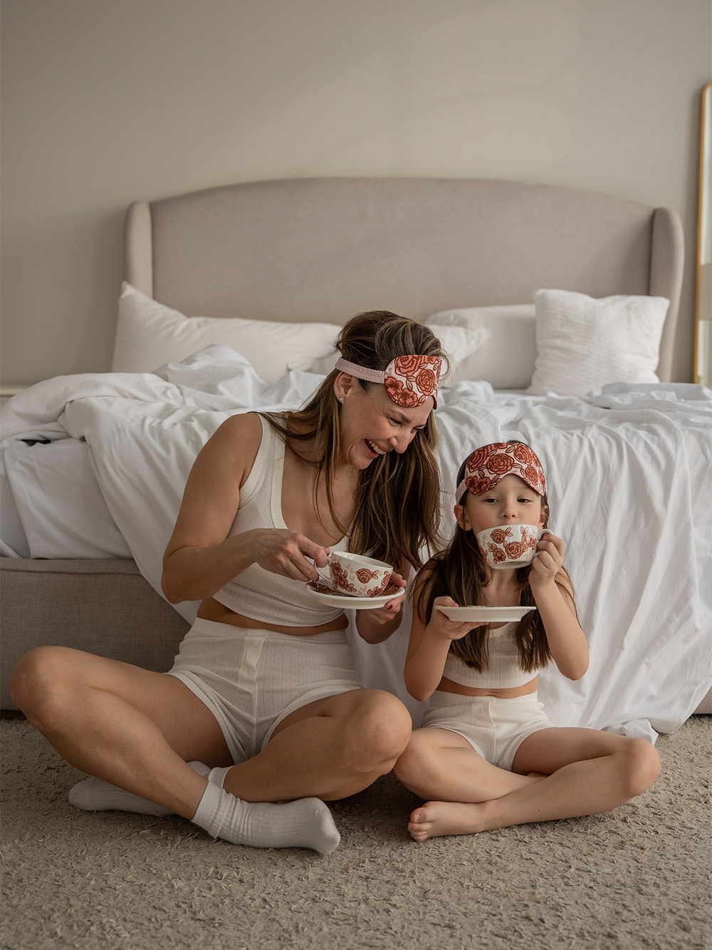 Пижама ажурная для девочки Mjölk Экрю, уценка