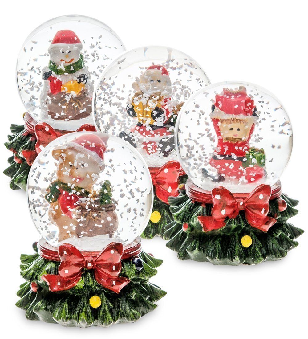 PM-80 Комплект из двенадцати шаров со снегом «Новогодние Подарки»