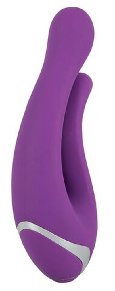 Фиолетовый перезаряжаемый вибратор Javida Double Vibe (Цвет: фиолетовый)