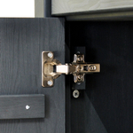 Шкаф для одежды, 104х59х211, Мадейра, распашной, в прихожую, из массива сосны, серый, Dipriz