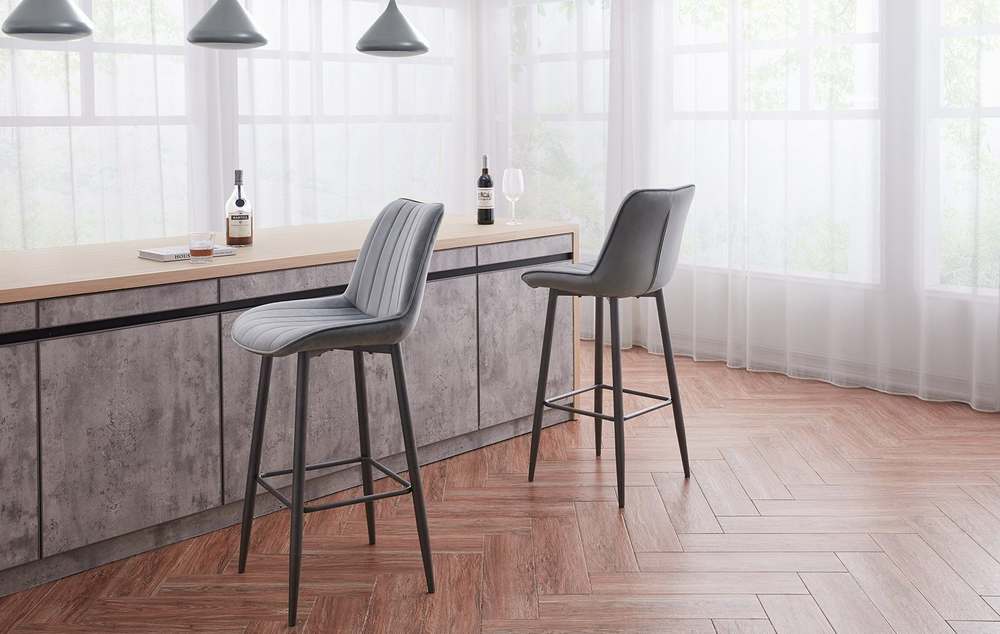 Стул барный CG1953B серый UF910-03