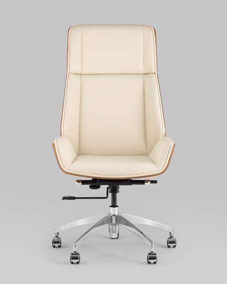 Кресло руководителя Crown бежевое