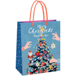 Пакет подарочный 33*42*12см "Christmas" (Meshu)