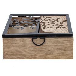 GAEM Шкатулка для чайных пакетиков, L16,5 W16,5 H6 см