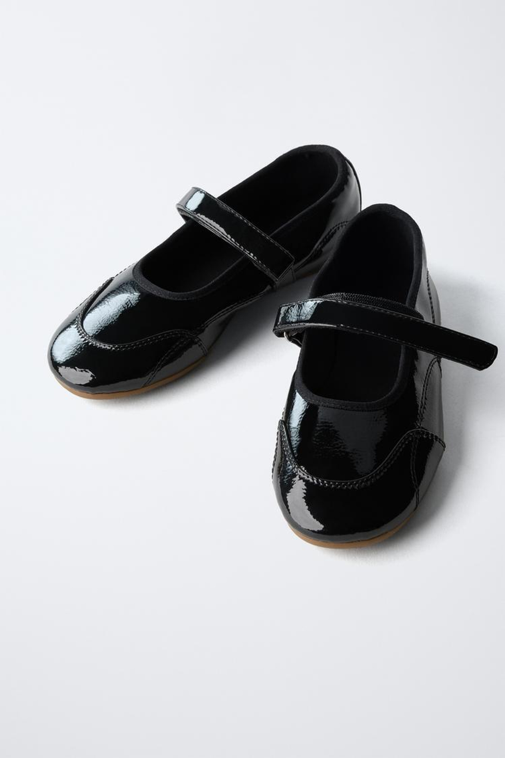 ZARA СПОРТИВНЫЕ БАЛЕТКИ, ЧЕРНЫЙ