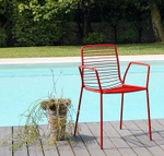 Кресло металлическое Scab Design Summer, красный