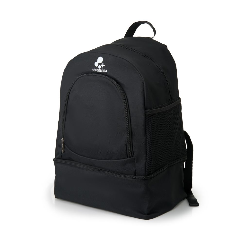 Рюкзак спорт. +ADRENALINA Reed, 4307-049, полиэстер, с отсеком для обуви, черный