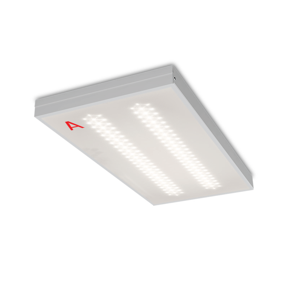 Светильник ОФИС ДВО01-242 с БАП EM1 18Вт 4000К IP40 Микропризма 2200лм 595х295х40мм WOLTA PRO