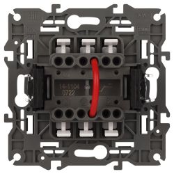 Выключатель ЭРА Elegance 14-1104-05 двойной 10АХ-250В IP20 антрацит