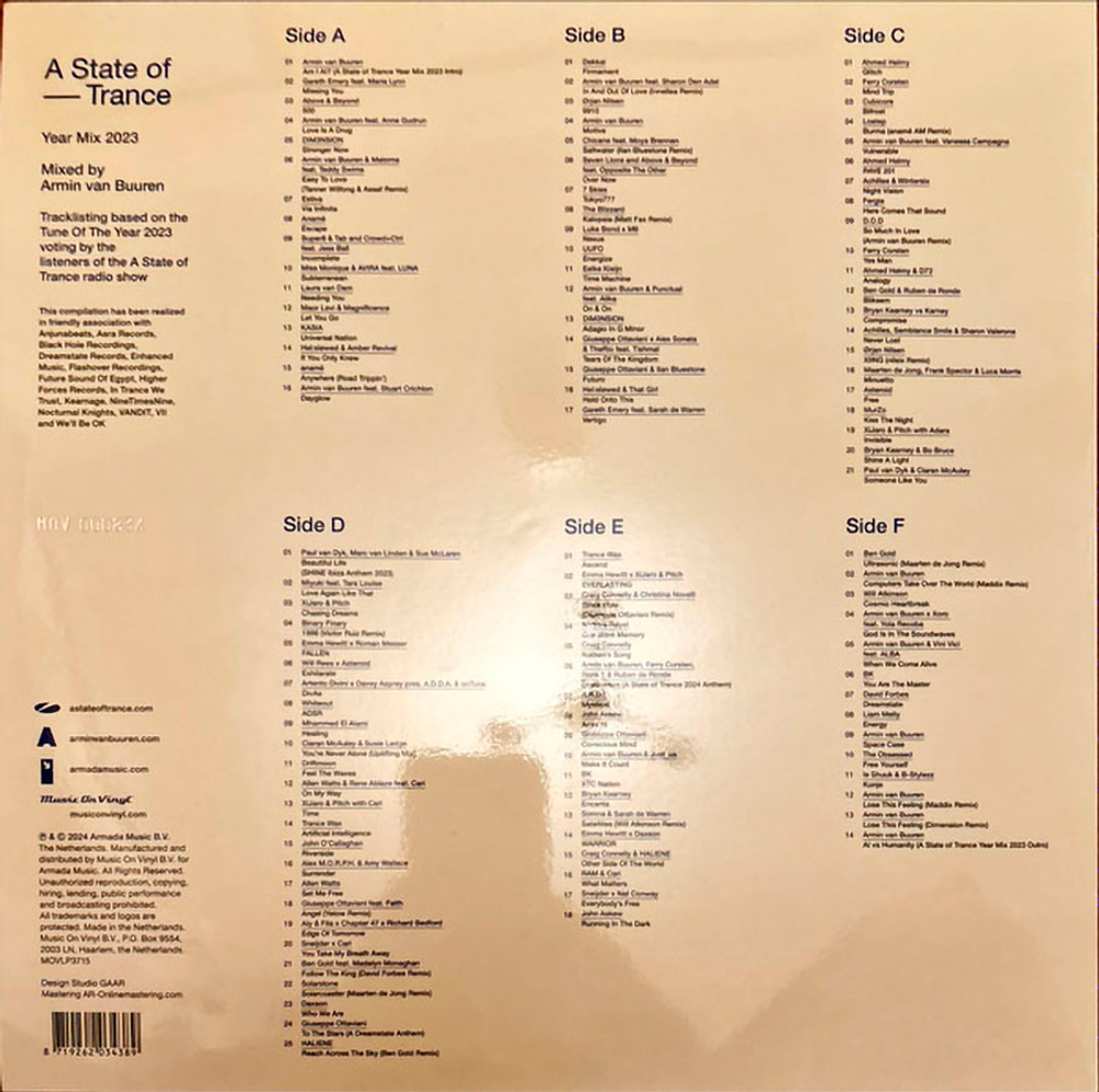 Armin van Buuren / A State Of Trance Year Mix 2023 (3LP)