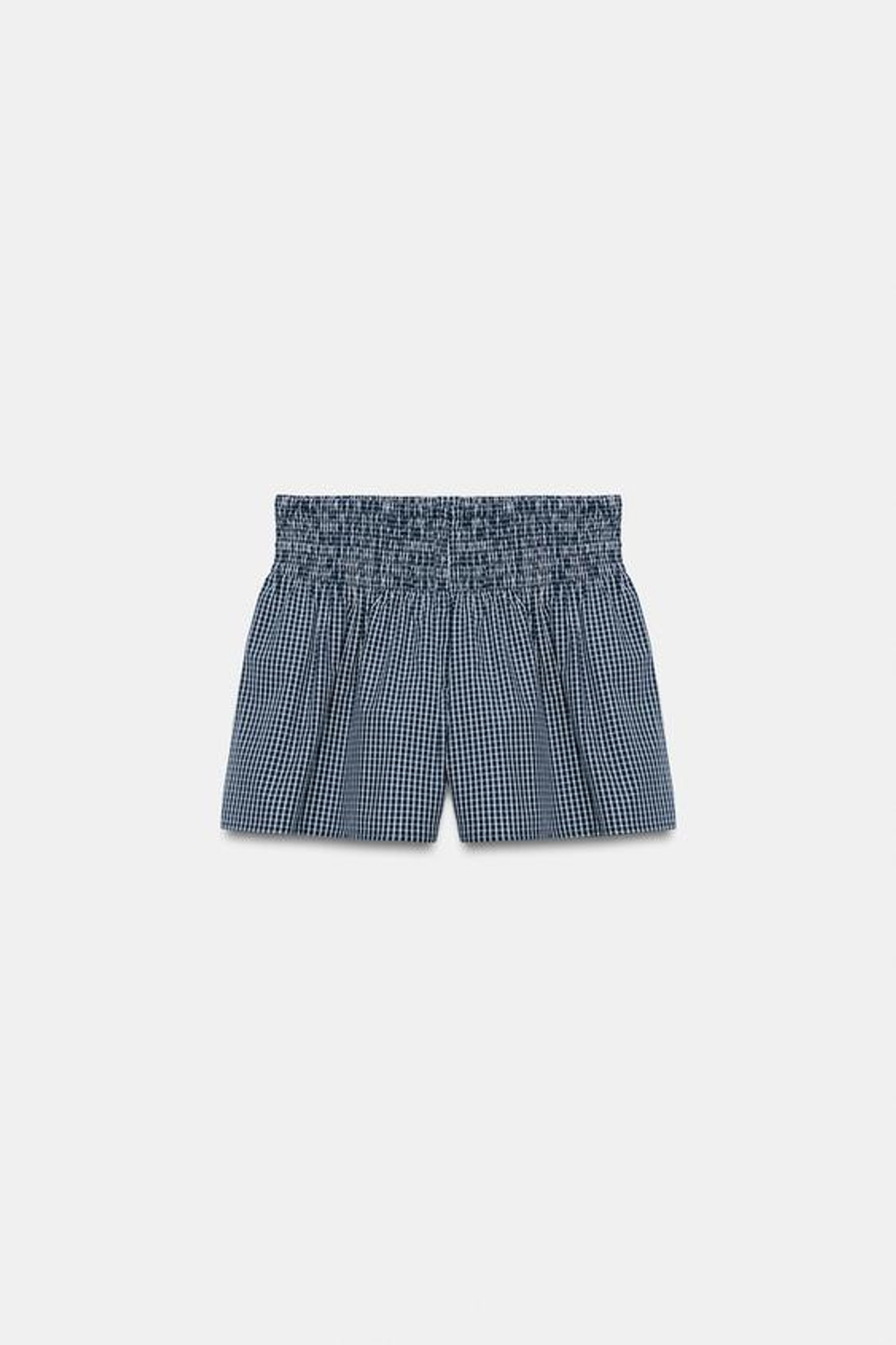 ZARA ШОРТЫ В КЛЕТКУ ВИШИ, МОРСКОЙ СИНИЙ