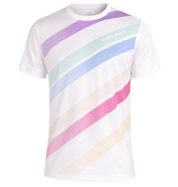Мужская теннисная футболка Head Pro - white/print