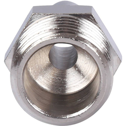 Штуцер НР никелированный 1/2"x10 STOUT