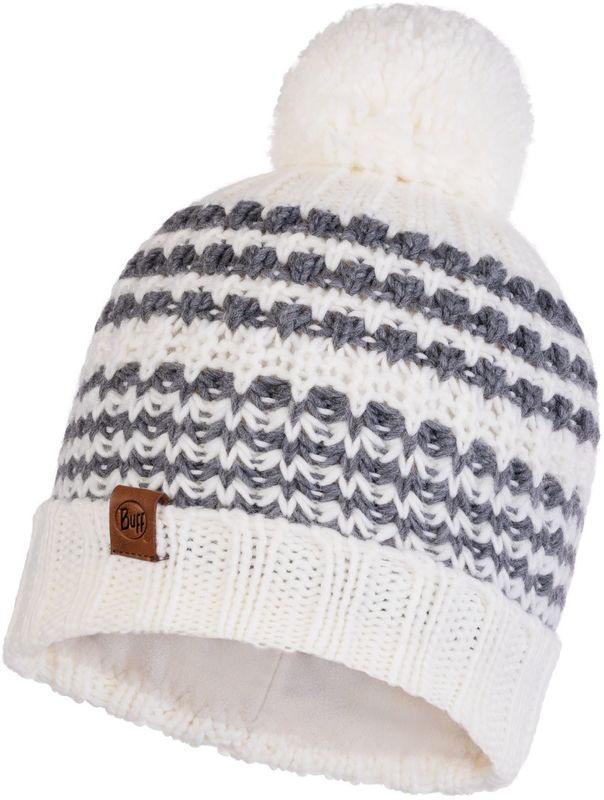 Шапка вязаная с флисом Buff Hat Knitted Polar Kostik White Фото 1