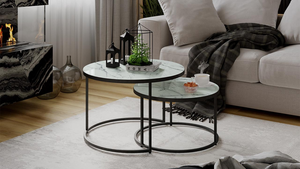 Вега (ТриЯ) Стол журнальный (металл - черный)