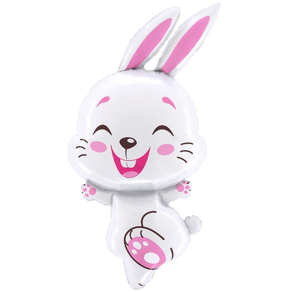 Шар Фольгированный Кролик белый (Белый)