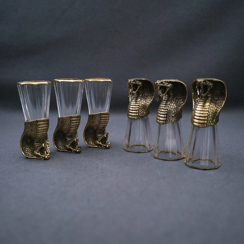 Подарочный набор лафитников "Кобра" 6 шт.