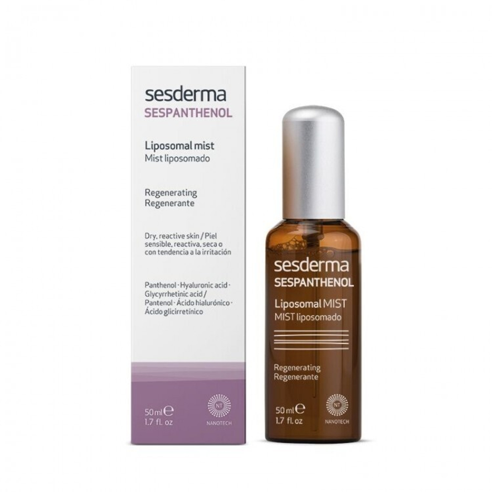 Sesderma SESPANTHENOL Liposomal mist - Спрей-мист липосомальный восстанавливающий, 50 мл
