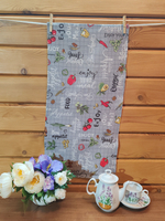 Набор кухонных полотенец, 3 шт , 37х75 см , вафельное