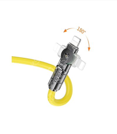 Кабель USB x Lightning Hoco. U118 (2.4A/1.2m.) индикатор