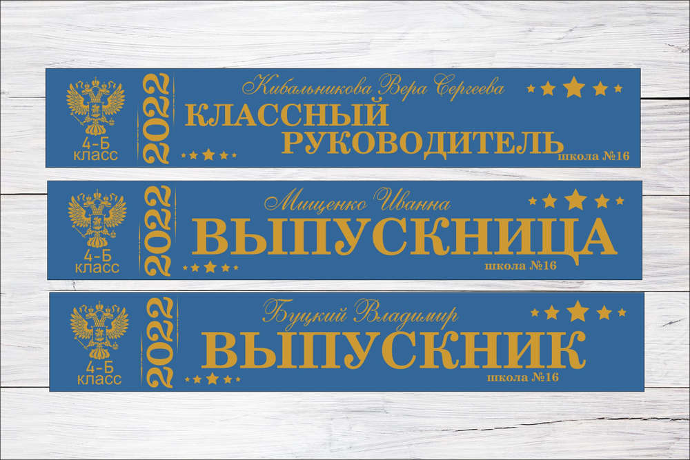 Именная лента выпускника №08