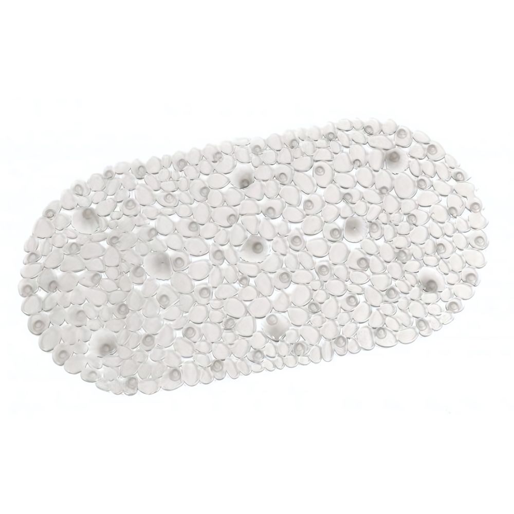 Коврик в ванную на присосках "Камушки" 69*36см прозрачный