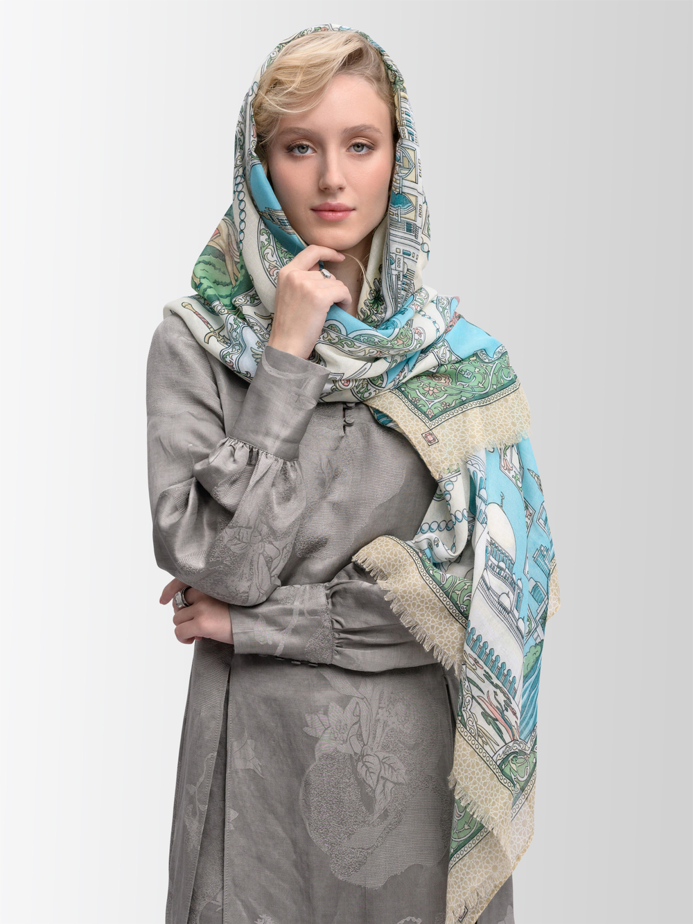 Шарф/Палантин «Объединенные Арабские Эмираты–Россия»