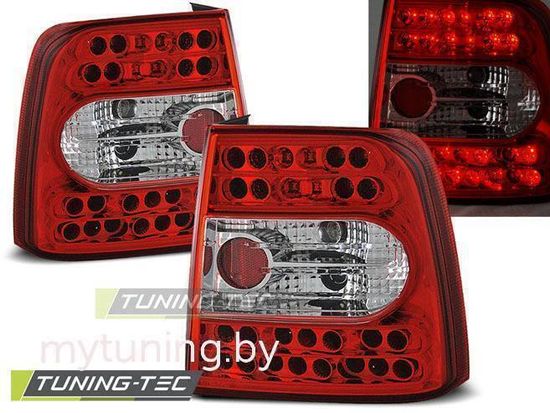 Задние фонари VW Passat B5 red white led