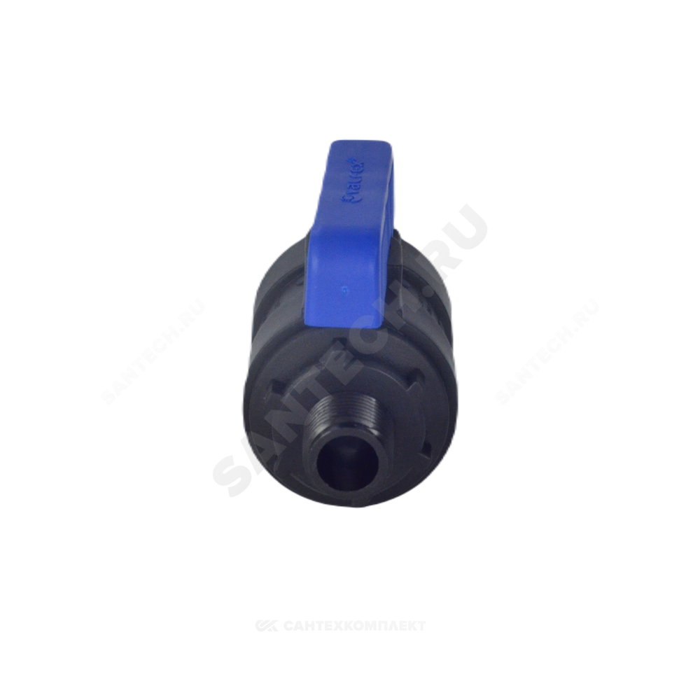 Кран шаровой компрессионный ПЭ Ду 16 3/4"x3/4" НР/ВР Ру16 VALFEX 1210016034034