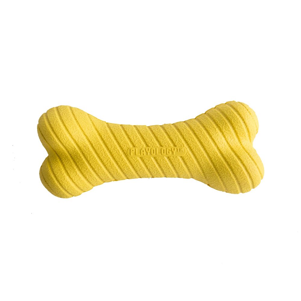 Двухслойная жевательная косточка Playology DUAL LAYER BONE для собак средних пород с ароматом курицы, средняя, цвет желтый Двухслойная жевательная косточка Playology DUAL LAYER BONE для собак средних пород с ароматом курицы, средняя, цвет желтый