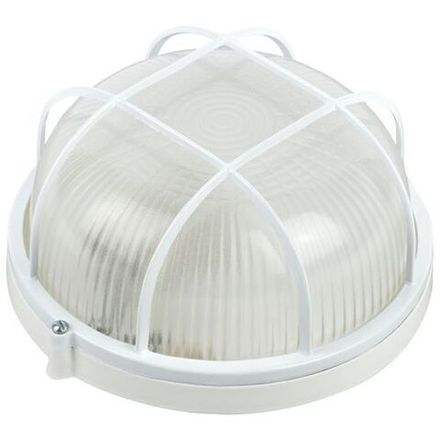 Светильник "Акватермо" НБП 03-100-002 max 100Вт E27 IP54 D240 круг алюм./стекло решетка бел. ЭРА Б0048422