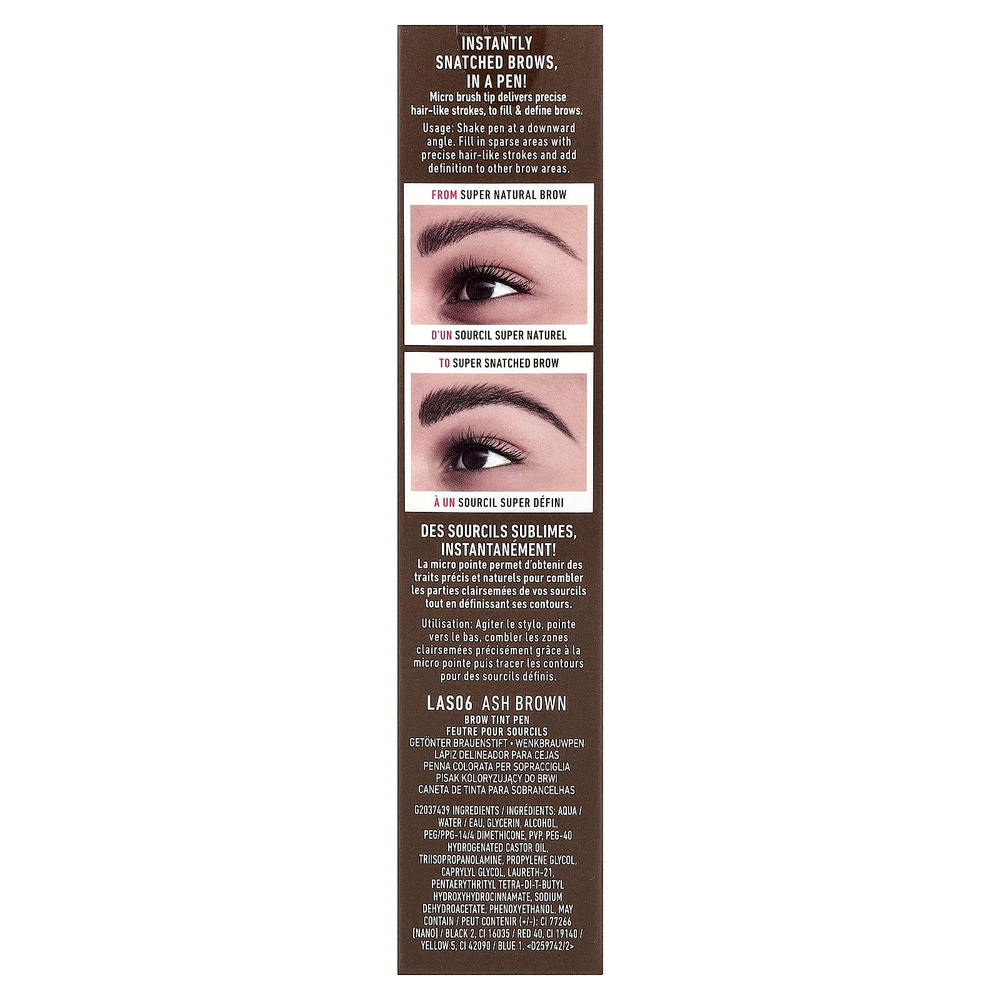 NYX Professional Makeup, Поднимите и бросьте! краска для бровей, оттенок 06 пепельно-коричневый, 1 мл (0,03 жидк. унции)