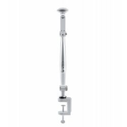 Настольный светильник ЭРА NLED-496-12W-S светодиодный на струбцине серебро