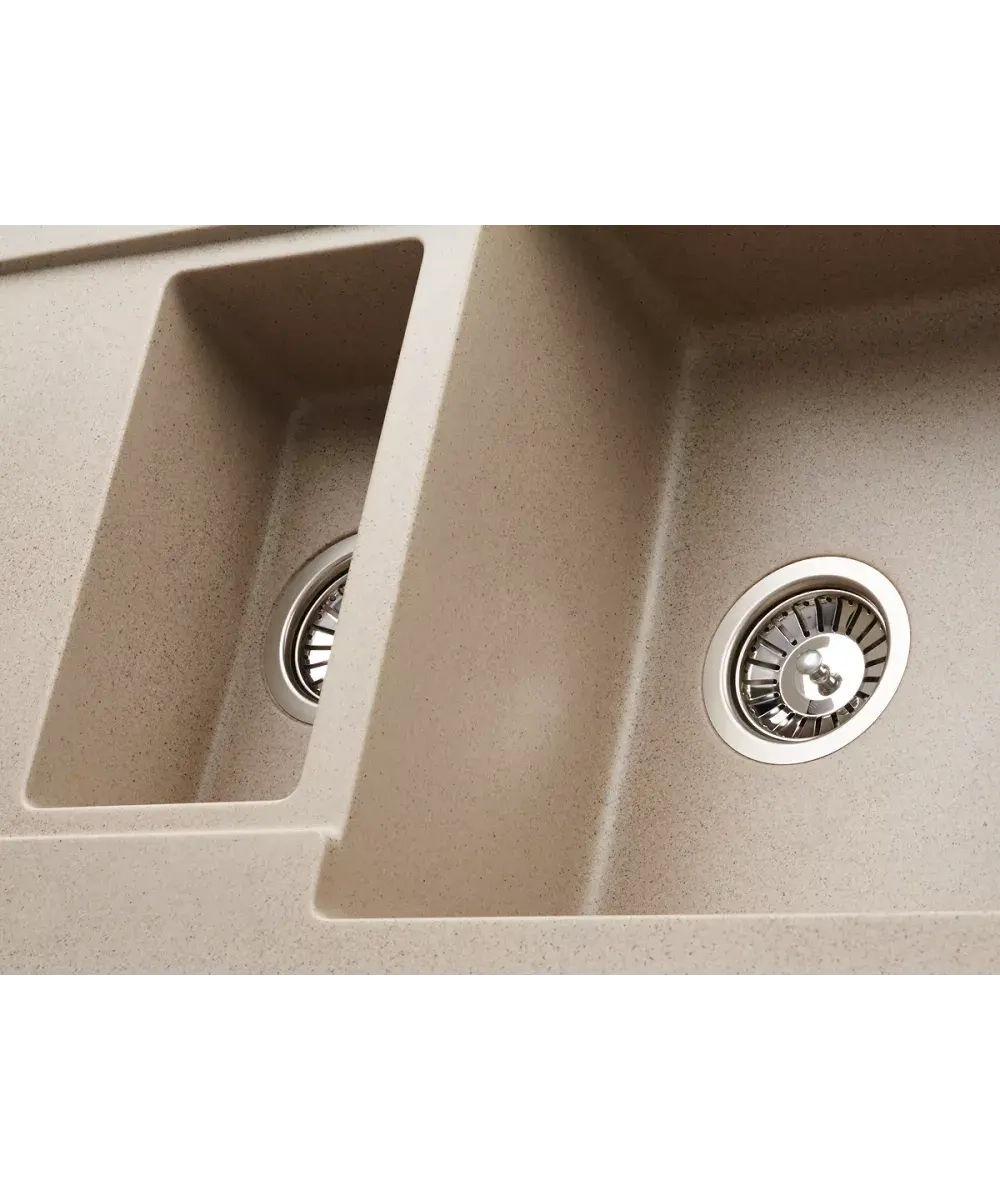Кухонная мойка Kuppersberg MODENA 1,5B2D BEIGE фото 3