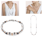 Колье-трансформер 4-in-1 сотуар Coeur de Lion Rosegold-Silver 5008/10-1631