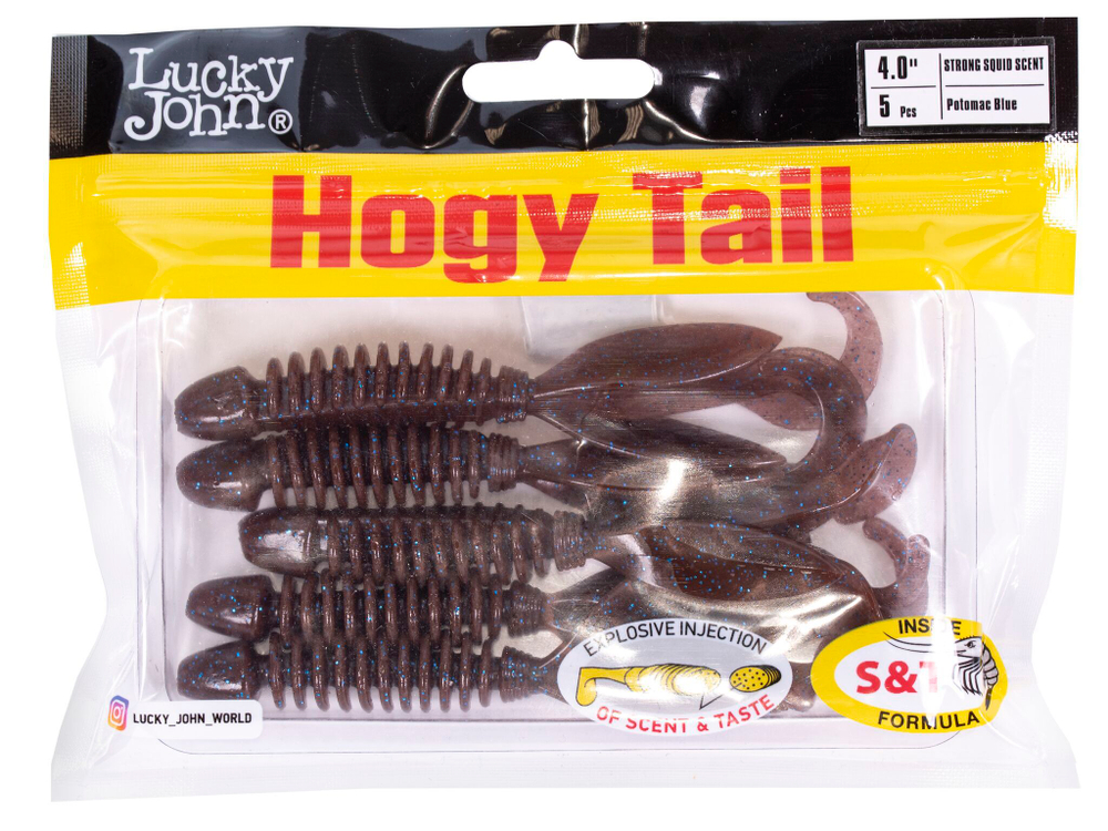 Твистеры съедоб. искусст.  LJ Pro Series Hogy Tail 4,0in (10.00)/S19 5шт.