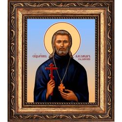 Александр Цицеронов (Рязанский) священномученик пресвитер. Икона на холсте.