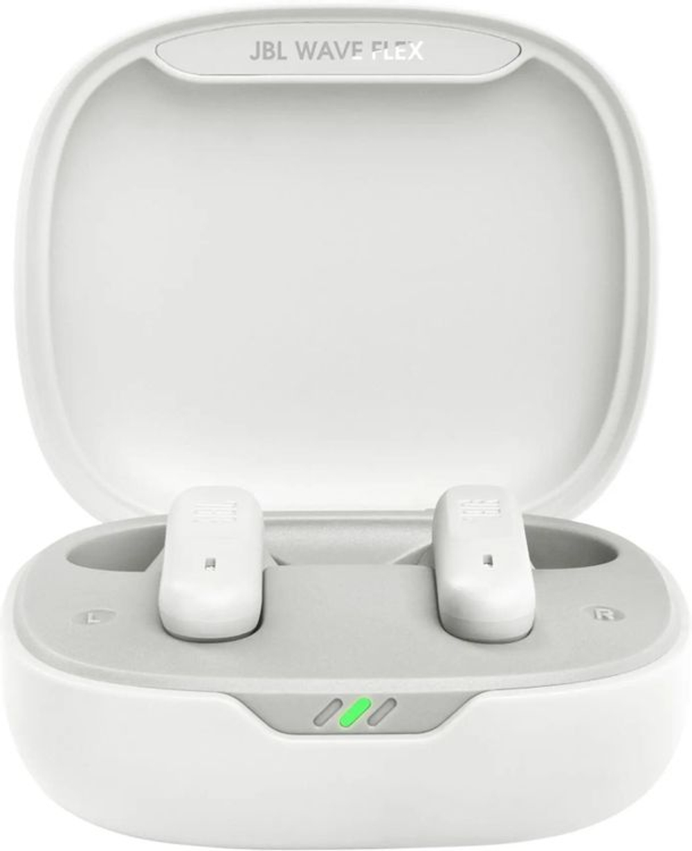 Наушники JBL Wave Flex, Bluetooth, вкладыши, белый [jblwflexwht]