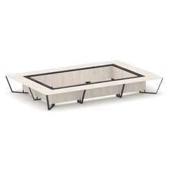 Steel Meet Стол переговорный прямоугольный KM-PR.B.SP-26K2 Денвер Светлый/Графит Глянец/Металл Антра