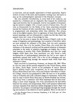 Selected writings of Edward Sapir in Language, Culture and Personality | Edward Sapir