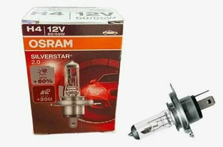 Автолампа H4 12V 60/55W P43t Osram  + 60% SILVERSTAR (64193SV2) (1шт)